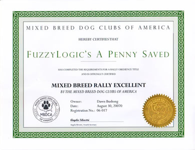 Penny's MB-RE Title Certificate